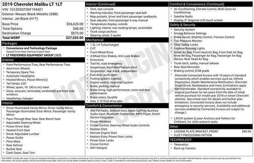 2019 Chevrolet Malibu LT