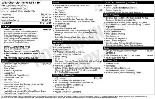 2023 Chevrolet Tahoe 4WD RST