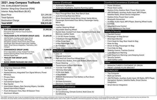 2021 Jeep Compass Trailhawk