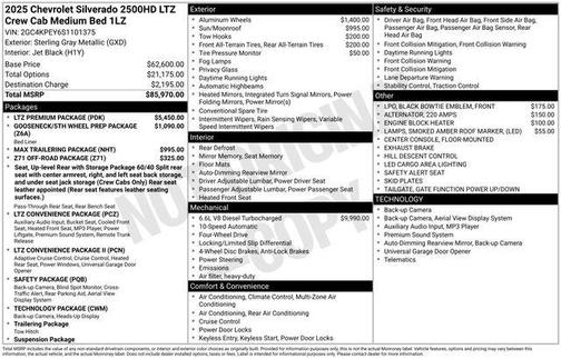 2025 Chevrolet Silverado 2500 LTZ