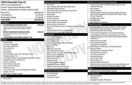 2025 Chevrolet Trax LS