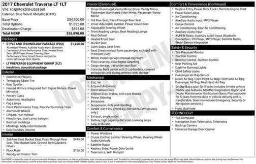 2017 Chevrolet Traverse 1LT