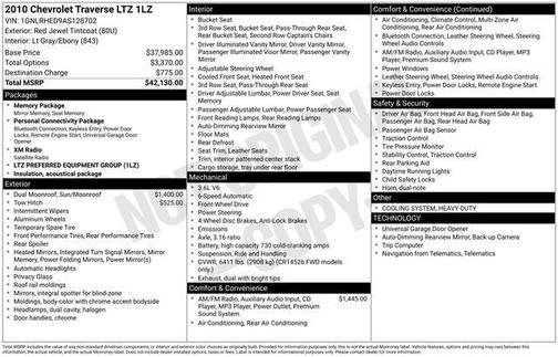 2010 Chevrolet Traverse LTZ