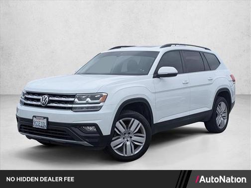 Pure White 2020 Volkswagen Atlas 2.0T SE w/Technology