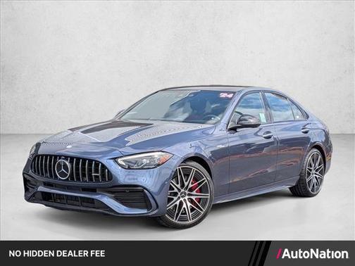 Twilight Blue Metallic 2024 Mercedes-Benz AMG C 43 4MATIC