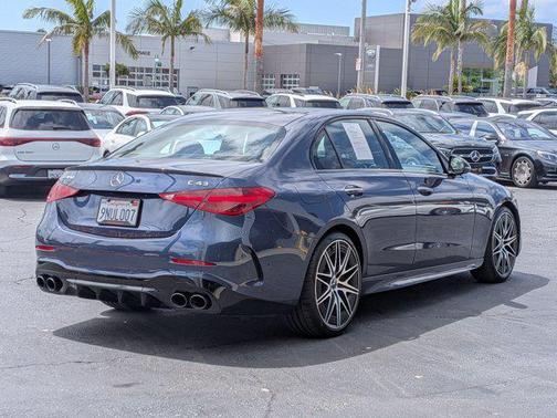 Twilight Blue Metallic 2024 Mercedes-Benz AMG C 43 4MATIC