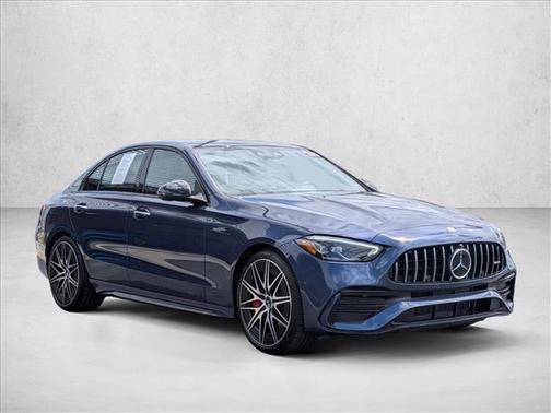 Twilight Blue Metallic 2024 Mercedes-Benz AMG C 43 4MATIC
