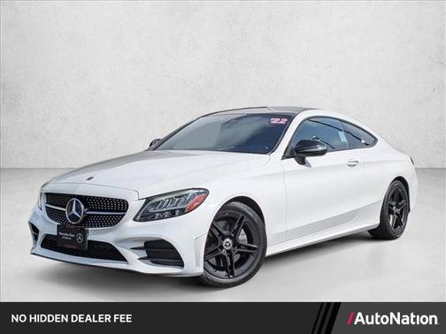 Polar White 2022 Mercedes-Benz C-Class Coupe