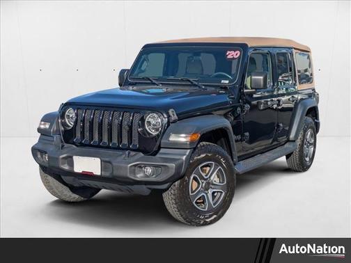 2020 Jeep Wrangler Unlimited Black and Tan 4X4