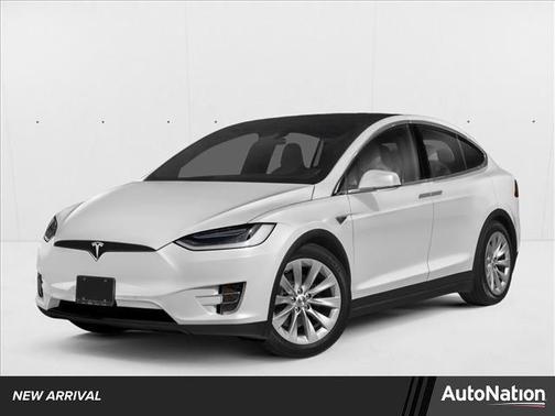 Silver/Gray 2018 Tesla Model X 75D