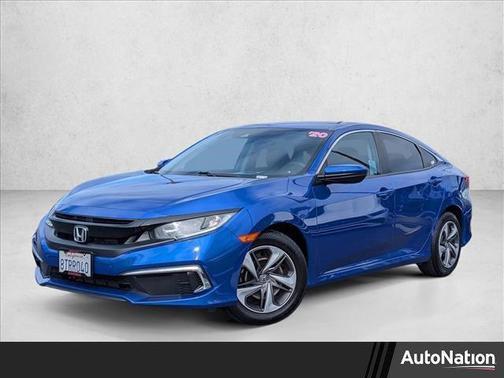 Aegean Blue Metallic 2020 Honda Civic LX
