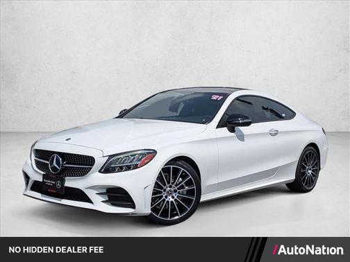 Polar White 2021 Mercedes-Benz C-Class Coupe
