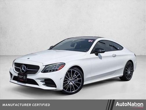 Polar White 2021 Mercedes-Benz C-Class Coupe
