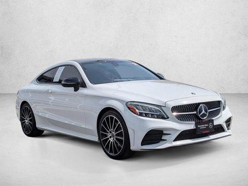 Polar White 2021 Mercedes-Benz C-Class Coupe