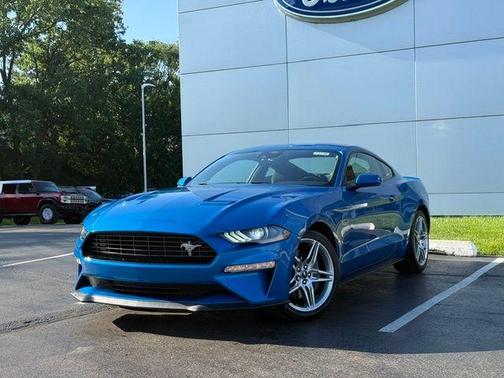 Velocity Blue Metallic 2021 Ford Mustang EcoBoost