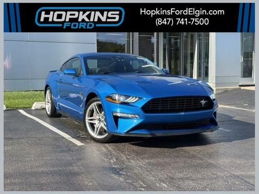 Velocity Blue Metallic 2021 Ford Mustang EcoBoost
