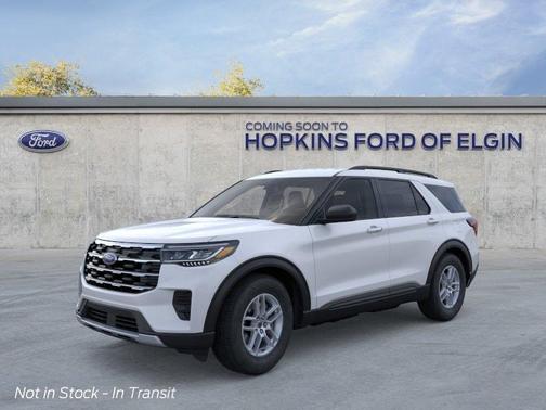 Space White Metallic 2026 Ford Explorer Active