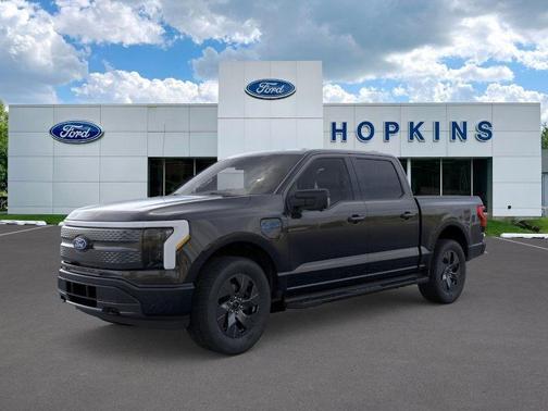 Agate Black Metallic 2025 Ford F-150 Lightning Flash