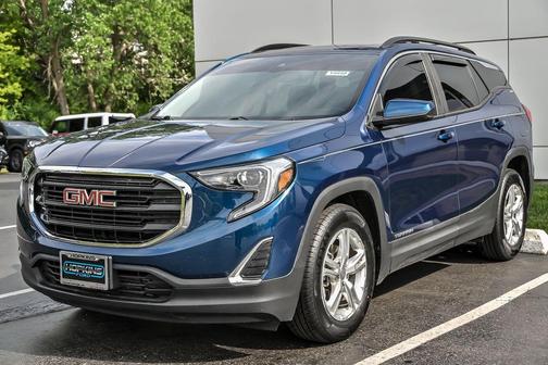 Blue Emerald Metallic 2021 GMC Terrain SLE