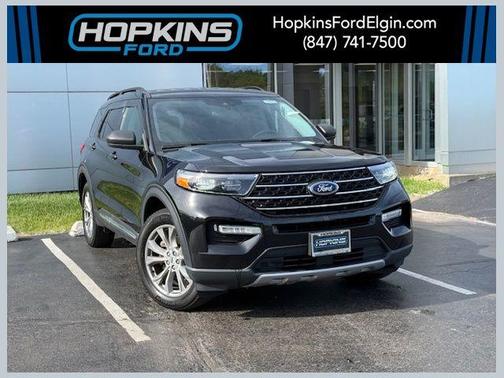 Agate Black Metallic 2023 Ford Explorer XLT
