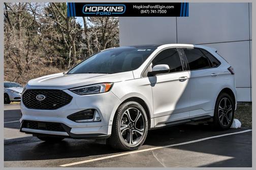 White Metallic 2022 Ford Edge ST
