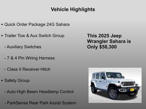 2025 Jeep Wrangler 4-Door Sahara 4x4