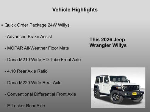 2026 Jeep Wrangler Willys