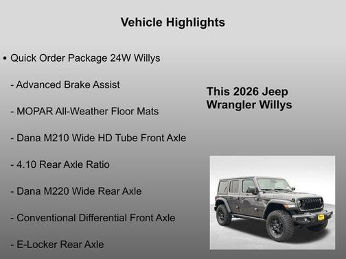 2026 Jeep Wrangler Willys