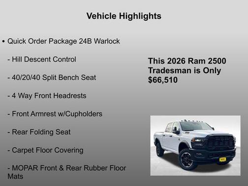 2026 RAM 2500 Tradesman
