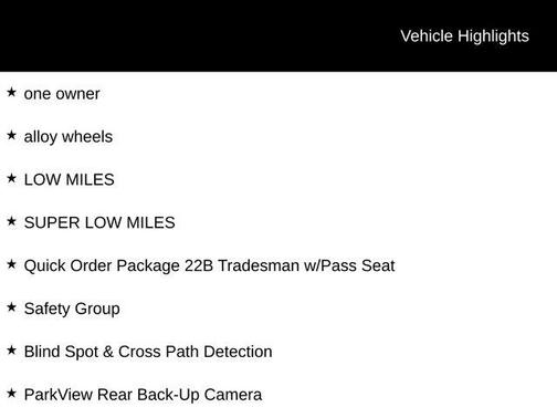 2025 RAM ProMaster 2500 Tradesman