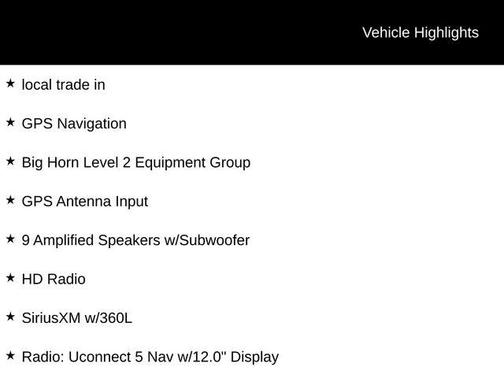 2025 RAM 1500 Big Horn/Lone Star