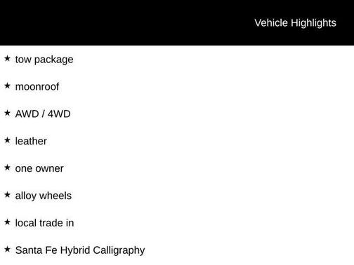 2025 Hyundai SANTA FE HEV Calligraphy
