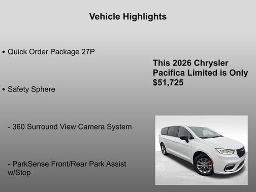 2026 Chrysler Pacifica Limited