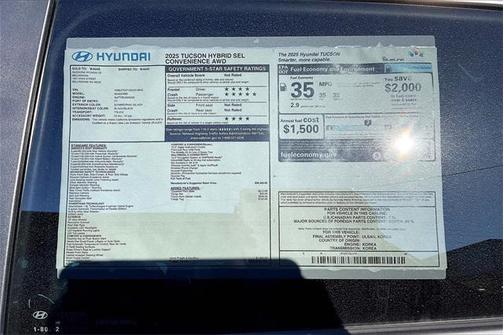 2025 Hyundai TUCSON Hybrid SEL Convenience
