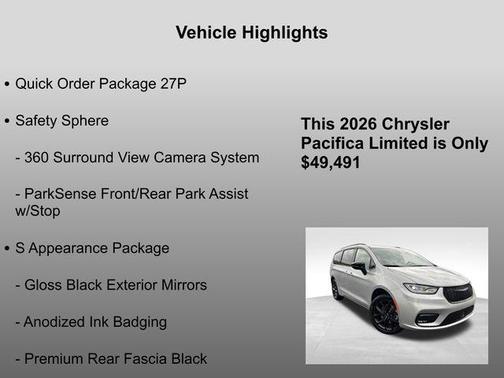 2026 Chrysler Pacifica Limited
