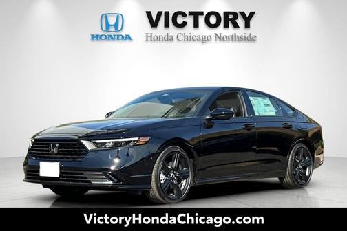 Crystal Black Pearl 2025 Honda Accord Hybrid Sport-L