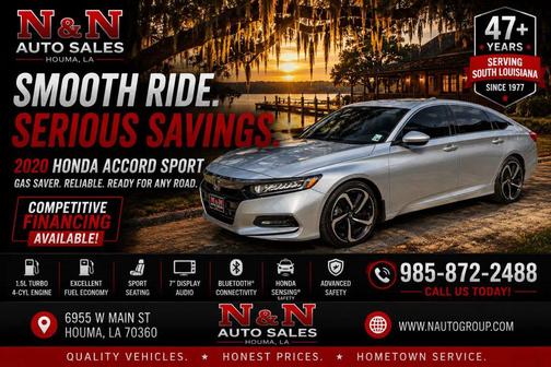 Lunar Silver Metallic 2020 Honda Accord Sport 1.5T