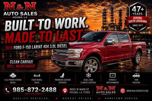 Red 2018 Ford F-150 Lariat