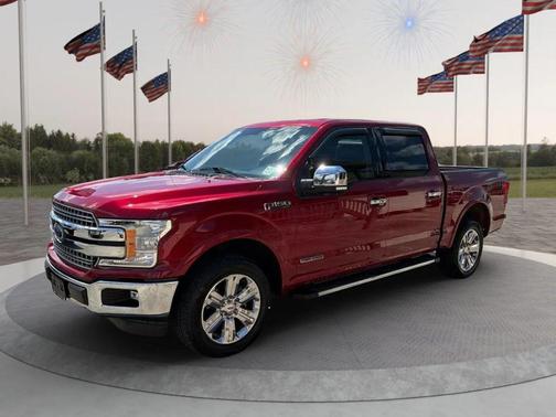 Red 2018 Ford F-150 Lariat