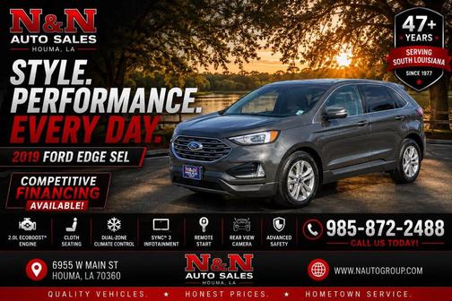 Gray 2019 Ford Edge SEL