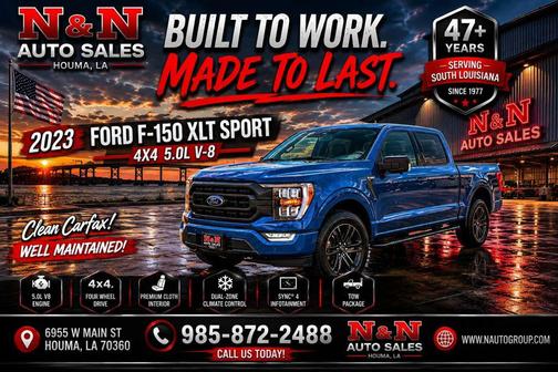 Atlas Blue Metallic 2023 Ford F-150 XLT