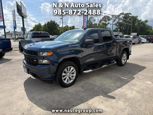 Blue 2021 Chevrolet Silverado 1500 Custom