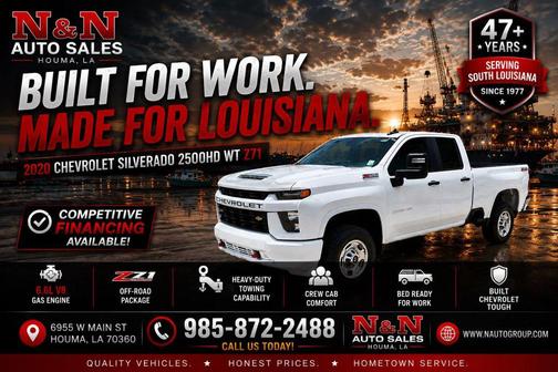 Summit White 2020 Chevrolet Silverado 2500 WT