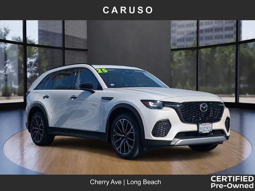 Rhodium White Premium 2025 Mazda CX-70 PHEV Premium Package