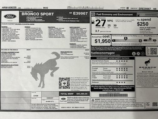 2025 Ford Bronco Sport Outer Banks