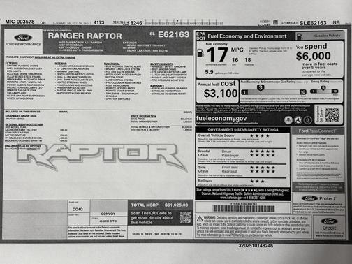2025 Ford Ranger Raptor