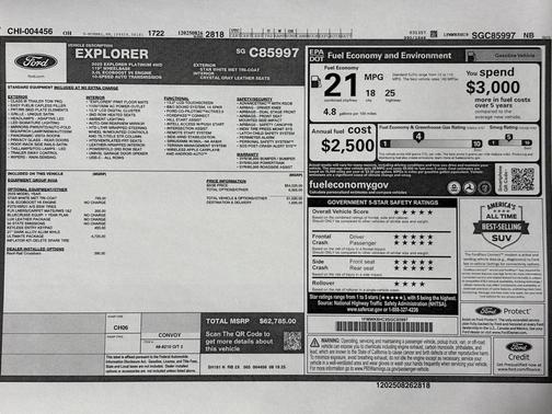 2025 Ford Explorer Platinum