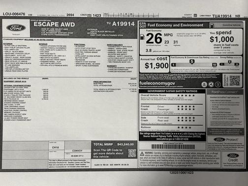 2026 Ford Escape ST-Line Select