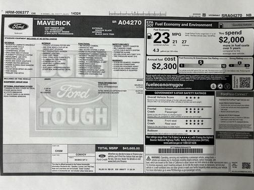 2025 Ford Maverick Tremor