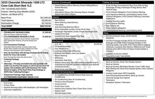 2025 Chevrolet Silverado 1500 LTZ